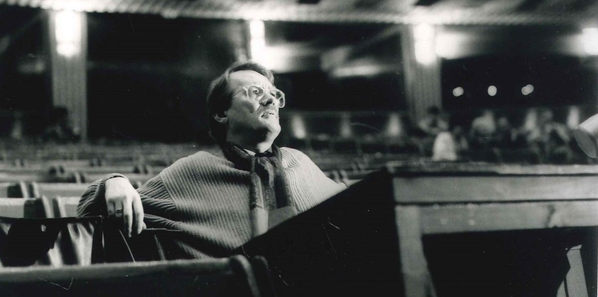1982 Tobias Reiser am Regiepult im Großen Festspielhaus